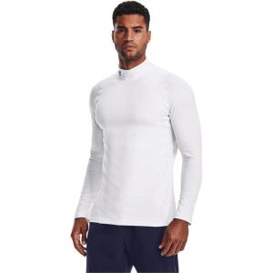 imageUnder Armour Mens ColdGear Fitted MockWhite 100Black