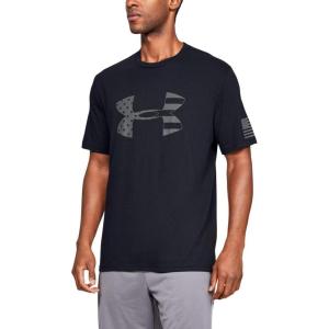 imageUnder Armour Mens Freedom Tonal Big Flag Logo TShirtBlack