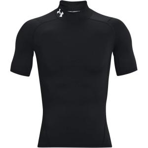imageUnder Armour Mens HeatGear Comp Mock Short Sleeve TShirtBlack 001White