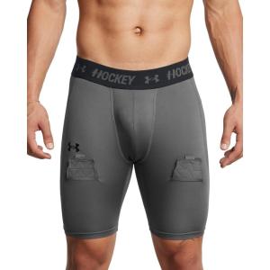 imageUnder Armour Mens Hockey Compression Shorts025 Castlerock   Black