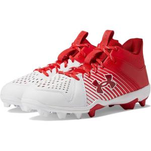 imageUnder Armour Mens Leadoff Mid Rubber Molded Baseball Cleat Shoe600 RedWhiteWhite