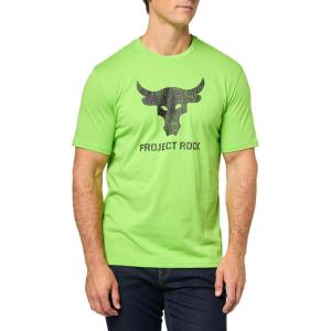 imageUnder Armour Mens Project Rock Payoff Graphic Short Sleeve T Shirt362 Cyber Green   Black