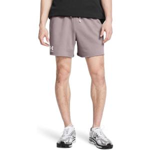 imageUnder Armour Mens Rival Terry 6inch Shorts015 Tetra Gray   Onyx White