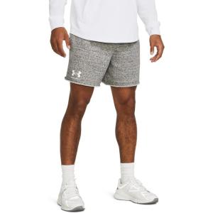 imageUnder Armour Mens Rival Terry 6inch Shorts112 Onyx White   Onyx White