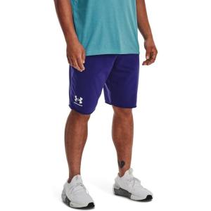 imageUnder Armour Mens Rival Terry Shorts468 Sonar Blue   Onyx White