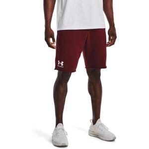 imageUnder Armour Mens Rival Terry Shorts691 Chestnut Red   Onyx White