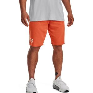 imageUnder Armour Mens Rival Terry Shorts866 Orange Blast   Onyx White