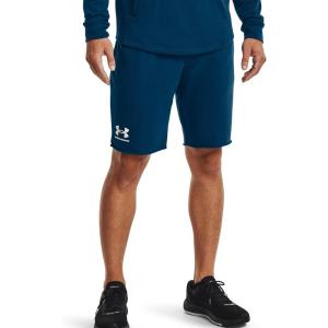 imageUnder Armour Mens Rival Terry ShortsDeep Sea 458Onyx White