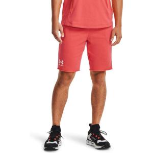 imageUnder Armour Mens Rival Terry ShortsVenom Red 690Onyx White