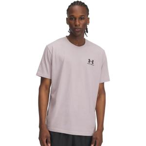 imageUnder Armour Mens Sportstyle Left Chest Short Sleeve TShirt009 Gray Dawn   Black