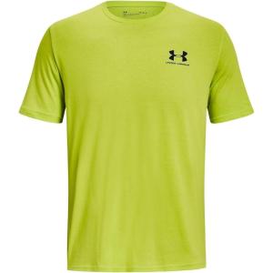 imageUnder Armour Mens Sportstyle Left Chest Short Sleeve TShirt324 Velocity  Black  Black