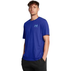 imageUnder Armour Mens Sportstyle Left Chest Short Sleeve TShirt406 Royal   Sky Blue