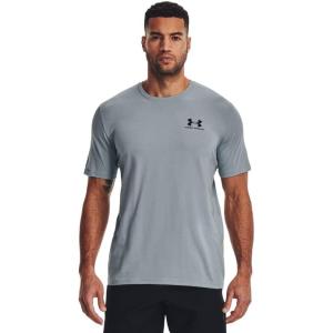 imageUnder Armour Mens Sportstyle Left Chest Short Sleeve TShirt465 Harbor Blue  Black  Black