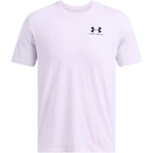 imageUnder Armour Mens Sportstyle Left Chest Short Sleeve TShirt535 Salt Purple   Black