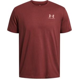imageUnder Armour Mens Sportstyle Left Chest Short Sleeve TShirt689 Cinna Red   White