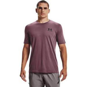 imageUnder Armour Mens Sportstyle Left Chest Short Sleeve TShirtAsh Plum 554Black