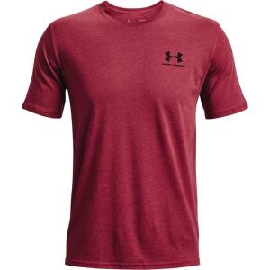 imageUnder Armour Mens Sportstyle Left Chest Short Sleeve TShirtBlack Rose Medium Heather 664Black