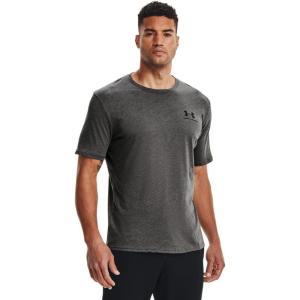 imageUnder Armour Mens Sportstyle Left Chest Short Sleeve TShirtCharcoal Medium Heather