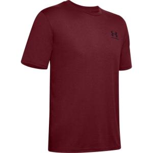 imageUnder Armour Mens Sportstyle Left Chest Short Sleeve TShirtCordova 615Black