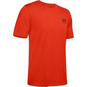 imageUnder Armour Mens Sportstyle Left Chest Short Sleeve TShirtUltra Orange 856Black