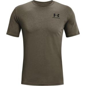 imageUnder Armour Mens Sportstyle Left Chest Short Sleeve TShirtVictory Green 369Black