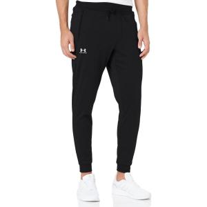 imageUnder Armour Mens Sportstyle Tricot JoggersBlack White