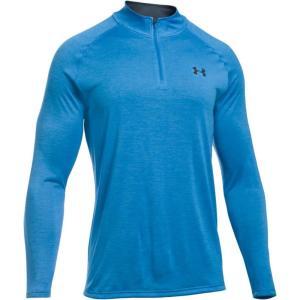 imageUnder Armour Mens Tech 14 Zip TopBrilliant Blue 787Stealth Gray