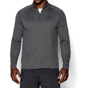 imageUnder Armour Mens Tech 14 Zip TopCarbon Heather Black
