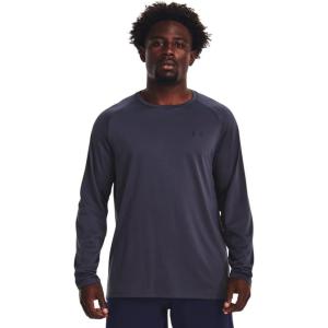 imageUnder Armour Mens Tech 20 LongSleeve TShirt558 Tempered Steel   Midnight Navy