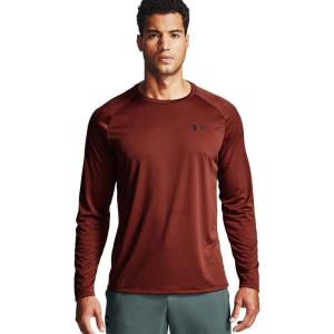 imageUnder Armour Mens Tech 20 LongSleeve TShirtCinna Red 688Black