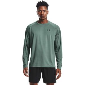 imageUnder Armour Mens Tech 20 LongSleeve TShirtToddy Green 370Black