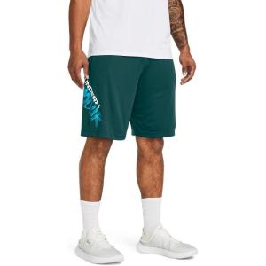 imageUnder Armour Mens Tech Wordmark Shorts449 Hydro Teal   White