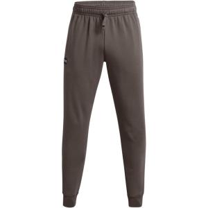 imageUnder Armour Mens UA Rival Fleece Jogger Pants176 Fresh Clay   Onyx White