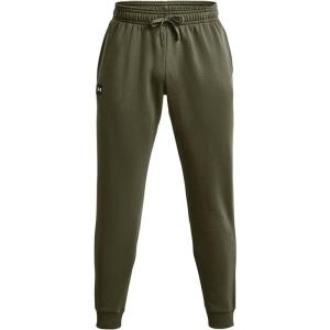 imageUnder Armour Mens UA Rival Fleece Jogger Pants390 Marine Od Green   Onyx White