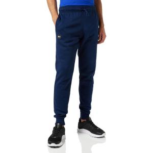 imageUnder Armour Mens UA Rival Fleece Jogger PantsAcademy Blue 408Onyx White