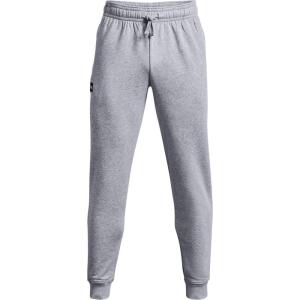 imageUnder Armour Mens UA Rival Fleece Jogger PantsMod Gray Light Heather 011Onyx White