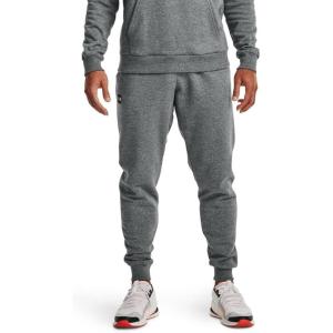 imageUnder Armour Mens UA Rival Fleece Jogger PantsPitch Gray Light Heather 012Onyx White