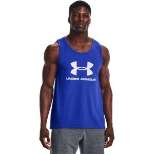 imageUnder Armour Mens UA Sportstyle Logo Tank486 Versa Blue   White