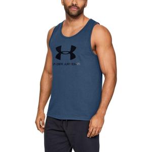 imageUnder Armour Mens UA Sportstyle Logo TankPetrol Blue Petrol Blue