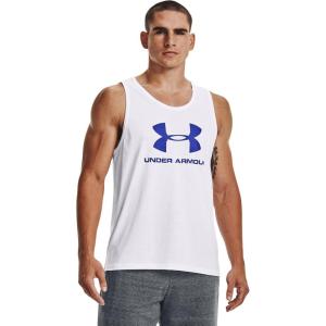 imageUnder Armour Mens UA Sportstyle Logo TankWhite 102Steel