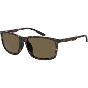 imageUnder Armour Mens Ua Loudon Rectangular SunglassesMatte Brown Havana