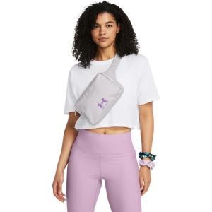 imageUnder Armour Unisex Adult Loudon Lite Waistband Crossbody014 Halo Gray  Castlerock  Provence Purple