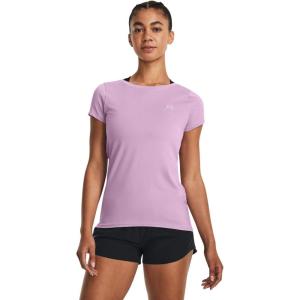 imageUnder Armour Womens HeatGear Armour ShortSleeve TShirt174 Fresh Orchid   Iridescent