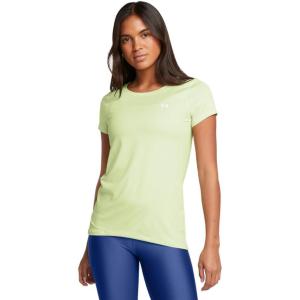 imageUnder Armour Womens HeatGear Armour ShortSleeve TShirt383 Retro Green   White