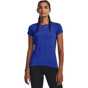 imageUnder Armour Womens HeatGear Armour ShortSleeve TShirt400 Team Royal   Iridescent