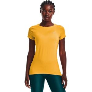 imageUnder Armour Womens HeatGear Armour ShortSleeve TShirt782 Rise   Metallic Silver