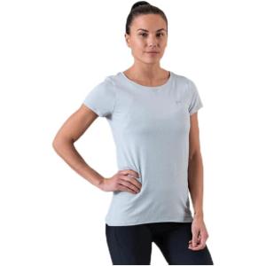 imageUnder Armour Womens HeatGear Armour ShortSleeve TShirtAtlas Green 189Metallic Silver