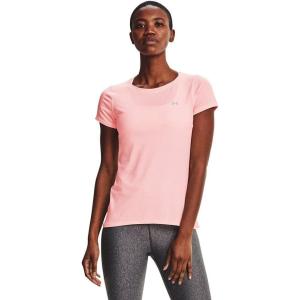 imageUnder Armour Womens HeatGear Armour ShortSleeve TShirtBeta Tint 658Metallic Silver