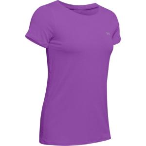 imageUnder Armour Womens HeatGear Armour ShortSleeve TShirtExotic Bloom 568Metallic Silver