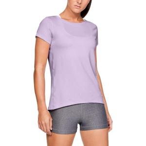 imageUnder Armour Womens HeatGear Armour ShortSleeve TShirtPurple Ace